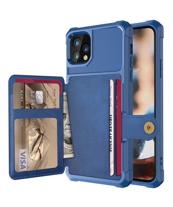 Coque iPhone 11 Pro Max effet cuir porte cartes