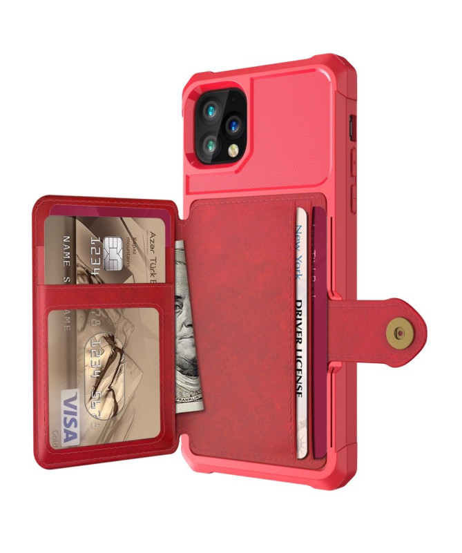 Coque iPhone 11 Pro Max effet cuir porte cartes