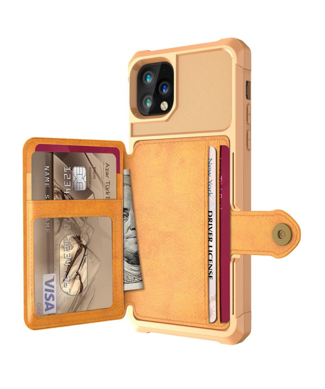 Coque iPhone 11 Pro Max effet cuir porte cartes
