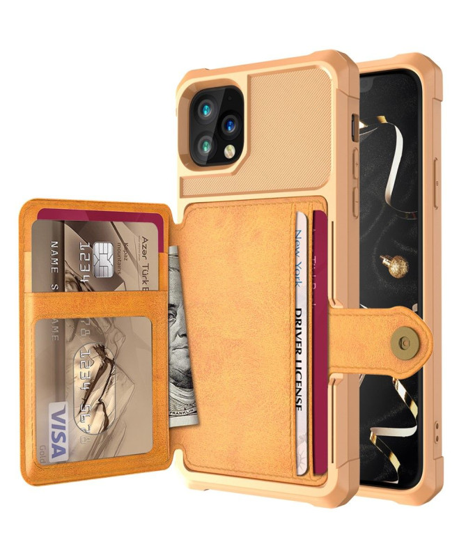 Coque iPhone 11 Pro Max effet cuir porte cartes