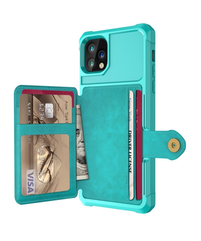 Coque iPhone 11 Pro Max effet cuir porte cartes