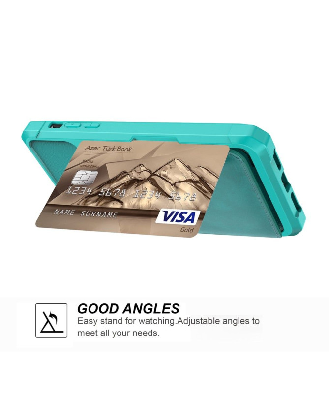 Coque iPhone 11 Pro Max effet cuir porte cartes