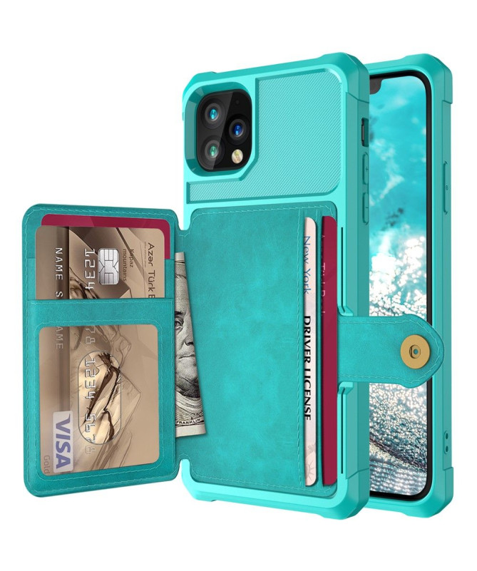 Coque iPhone 11 Pro Max effet cuir porte cartes