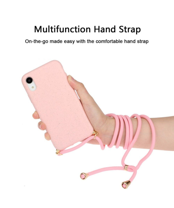 Coque iPhone XR avec cordon bandoulière