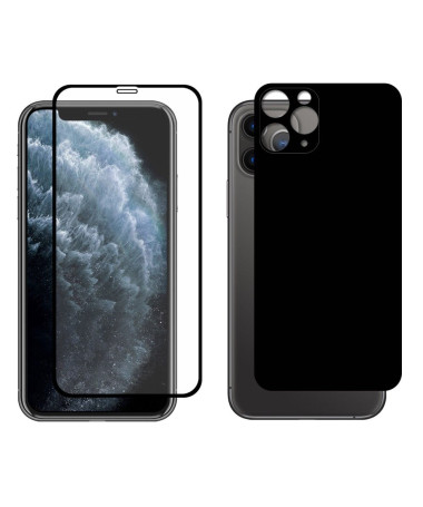 Protections en verre trempé avant et arrière pour iPhone 11 Pro