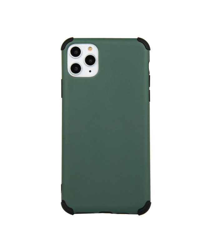 Coque iPhone 11 Pro effet mat avec angles renforcés - Vert