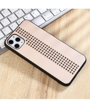 Coque iPhone 11 Pro Max Effet Cuir Rivets