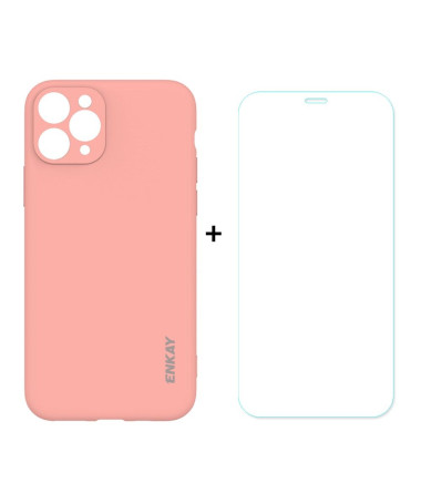 Coque + Film protecteur en verre trempé pour iPhone 11 Pro