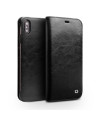 Housse iPhone XS Max en cuir véritable