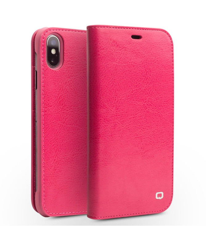 Housse iPhone XS Max en cuir véritable