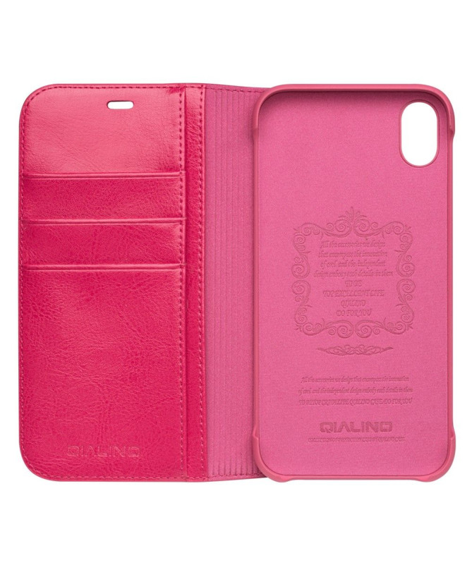 Housse iPhone XS Max en cuir véritable