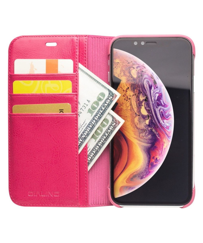 Housse iPhone XS Max en cuir véritable