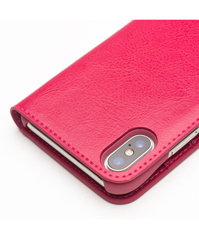 Housse iPhone XS Max en cuir véritable