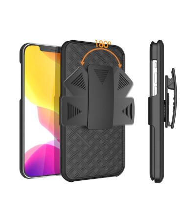 Coque iPhone 12 Pro Max intégrale avec clip ceinture