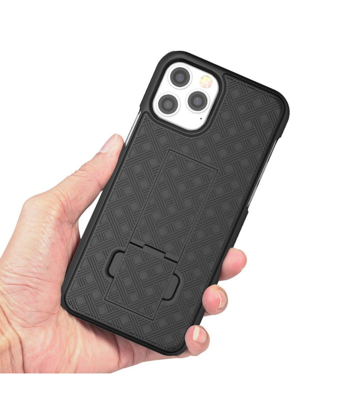 Coque iPhone 12 Pro Max intégrale avec clip ceinture