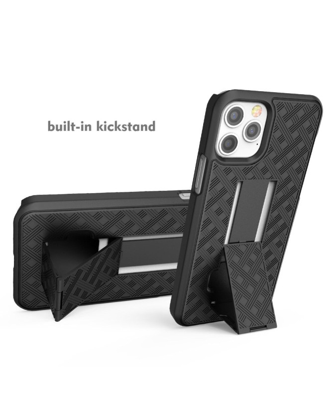 Coque iPhone 12 Pro Max intégrale avec clip ceinture