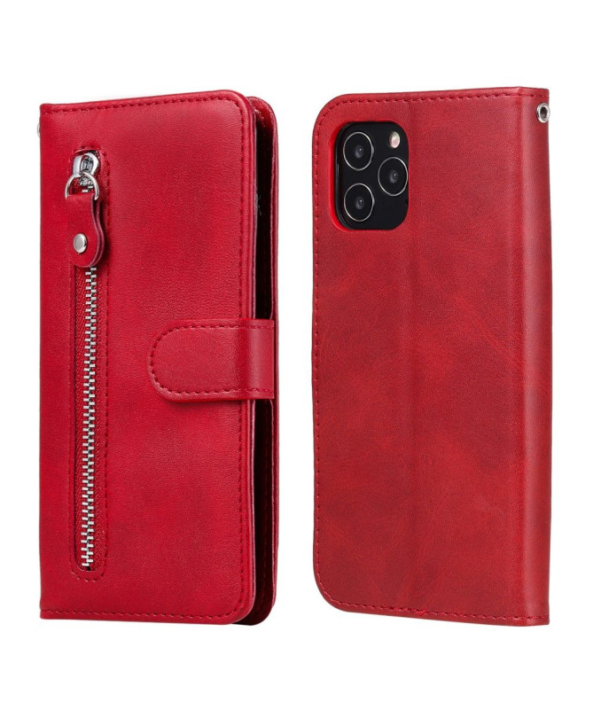 Housse iPhone 12 / 12 Pro Zipper Pocket Effet Cuir