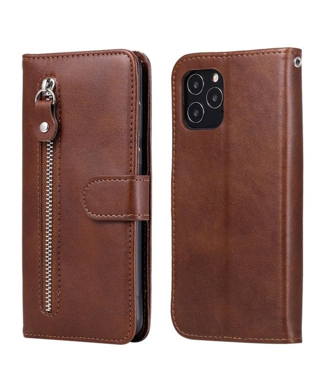 Housse iPhone 12 / 12 Pro Zipper Pocket Effet Cuir