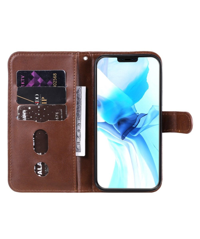 Housse iPhone 12 / 12 Pro Zipper Pocket Effet Cuir