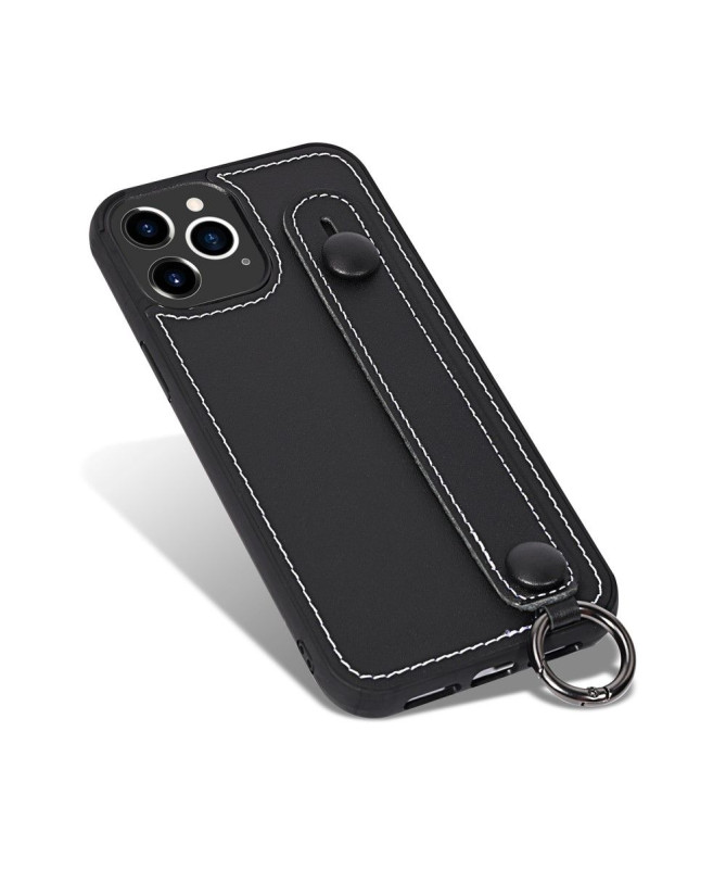 Coque iPhone 12 Pro Max Strap coutures simili cuir