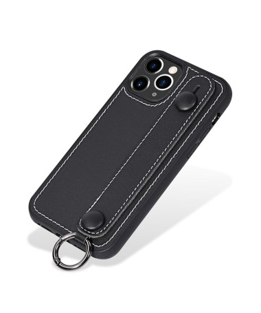 Coque iPhone 11 Pro Strap coutures simili cuir