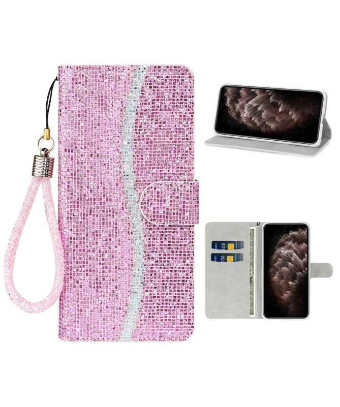 Housse iPhone 12 Pro / 12 Glitter Porte Cartes