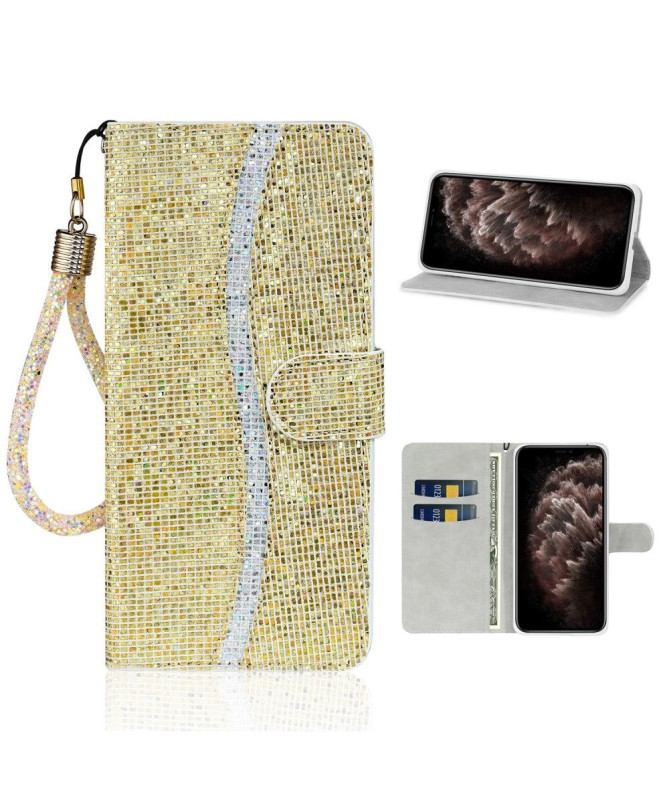 Housse iPhone 12 Pro / 12 Glitter Porte Cartes