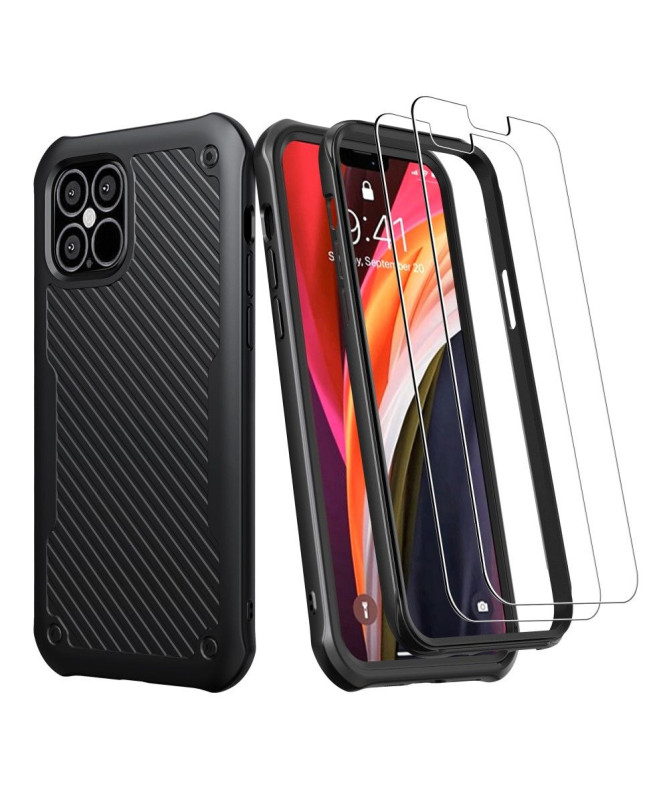 Coque iPhone 12 Pro Max Sentinel - coque + 2 verre trempé