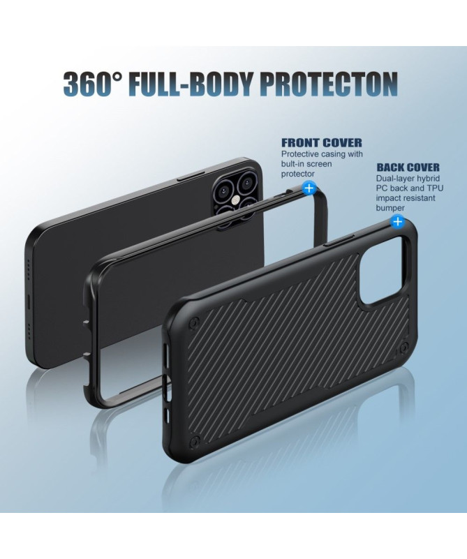 Coque iPhone 12 Pro Max Sentinel - coque + 2 verre trempé