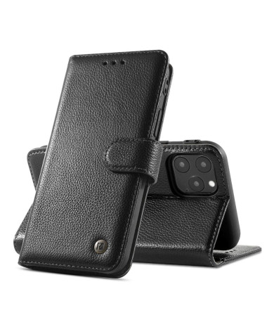 Housse iPhone 11 Pro Max KAIYUE Cuir Véritable - Noir