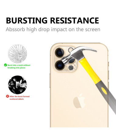 Pack films protecteurs écran + lentille en verre trempé pour iPhone 12 Pro