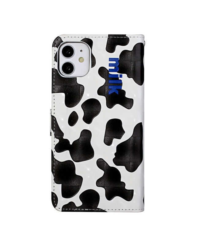 Housse iPhone 11 Cow style + Cordon Bandoulière