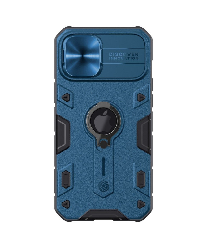 Coque iPhone 12 Pro Max Armor Case avec cache objectif - Bleu