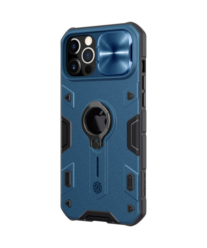 Coque iPhone 12 Pro Max Armor Case avec cache objectif - Bleu