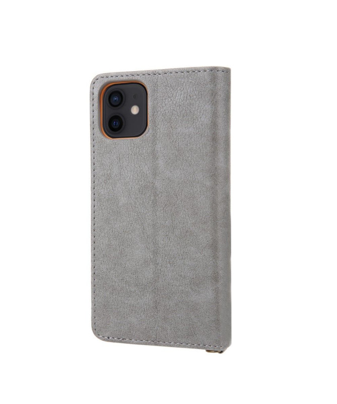 Housse simili cuir iPhone 12 / 12 Pro CMAI2 multi-compartiments