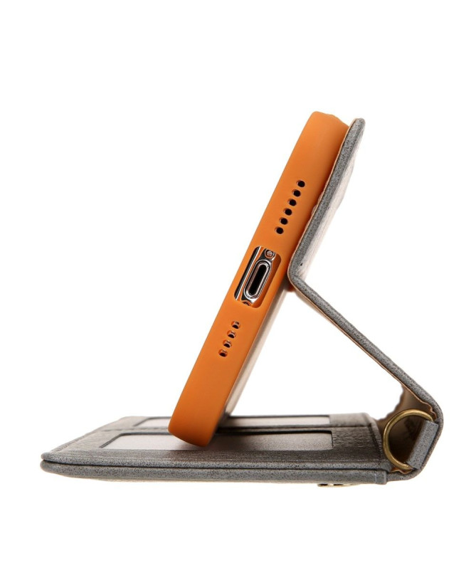 Housse simili cuir iPhone 12 / 12 Pro CMAI2 multi-compartiments