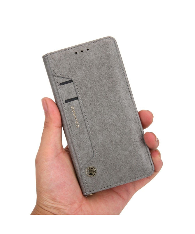 Housse simili cuir iPhone 12 / 12 Pro CMAI2 multi-compartiments