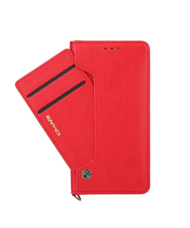 Housse simili cuir iPhone 12 / 12 Pro CMAI2 multi-compartiments