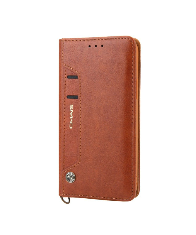 Housse simili cuir iPhone 12 / 12 Pro CMAI2 multi-compartiments
