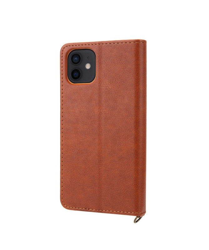 Housse simili cuir iPhone 12 / 12 Pro CMAI2 multi-compartiments