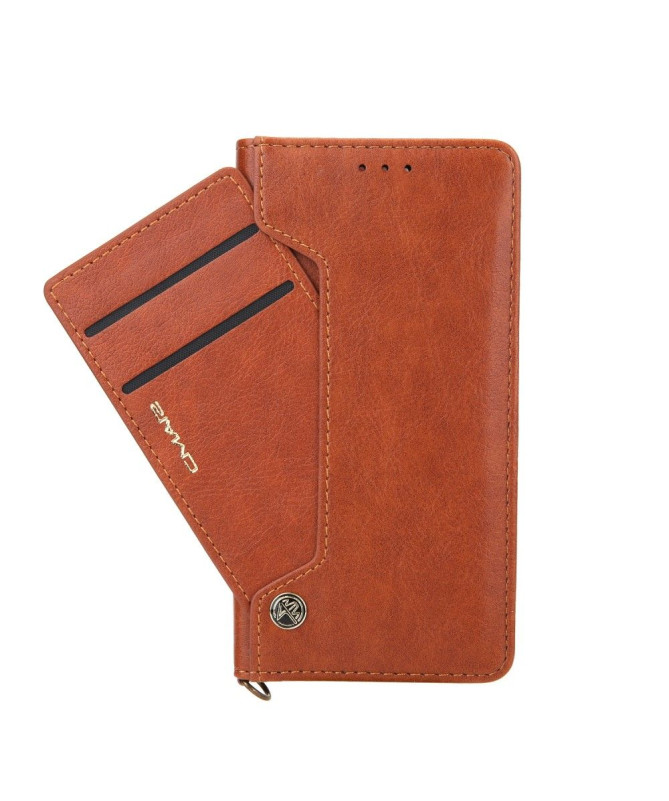 Housse simili cuir iPhone 12 / 12 Pro CMAI2 multi-compartiments