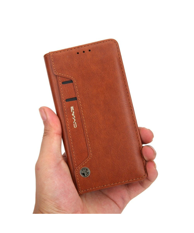 Housse simili cuir iPhone 12 / 12 Pro CMAI2 multi-compartiments