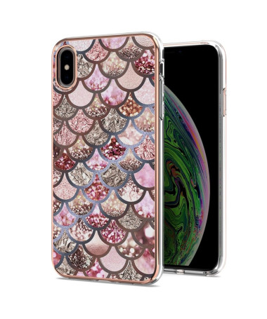 Coque iPhone XS Max motif écailles