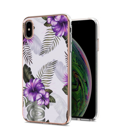 Coque iPhone XS Max Fleurs Exotiques