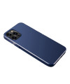 Coque iPhone 12 Pro Max simplisme magnétique - Bleu marine