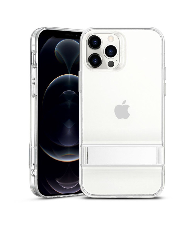 Coque iPhone 12 / 12 Pro ESR transparent avec support métal