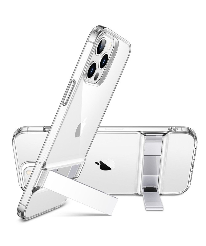 Coque iPhone 12 / 12 Pro ESR transparent avec support métal