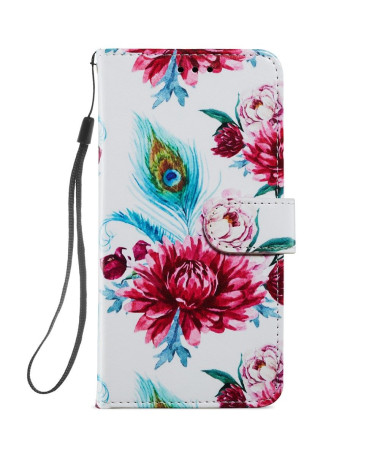 Housse iPhone 12 / 12 Pro Paon fleur