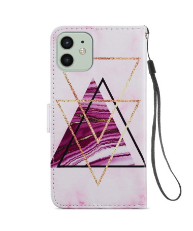 Housse iPhone 12 / 12 Pro Design Triangles