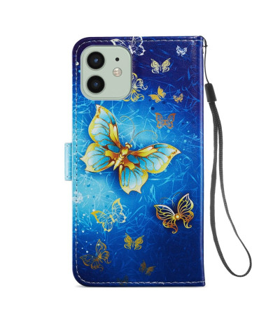 Housse iPhone 12 / 12 Pro Golden Butterfly